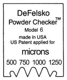 DeFelsko PC6 Powder Comb 500-1250 um-