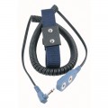 DESCO 19851 Dual-Wire Adjustable Wrist Strap, 12&#039; coil cord, 0.16&quot; snaps-