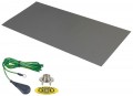 DESCO 66227 Dissipative Dual Layer Rubber Mat, grey-