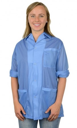 DESCO 74308 Statshield Smock, 5X large, blue-