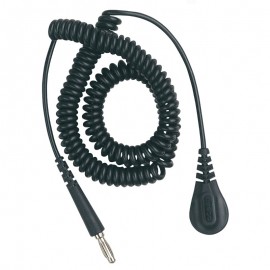DESCO 09480 Coil Cord with 0.16" snap socket, 6'-