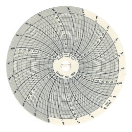 Dickson C011 24-Hour Charts for 4&amp;quot; Chart Recorders, 60-Pack, -40 to 50-
