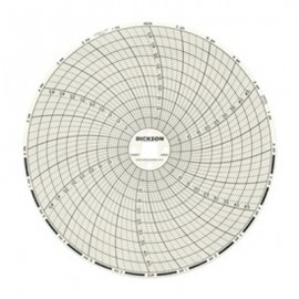Dickson C654 Replacement Charts, 6", 24h, -50 to 50&amp;deg;F/C, Box of 60-