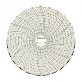 Dickson C662 Replacement Charts, 6", 24h, 0 to 500&amp;deg;F/C, Box of 60-