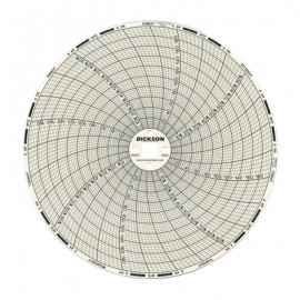Dickson C665 Replacement Charts, 6&quot;, 7 day, 0 to 200&amp;deg;F/C, Box of 60-