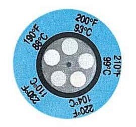 Digi-Sense 08068-21 Irreversible 5-Point Round Temperature Label-