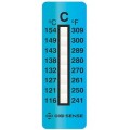 Digi-Sense 08068-24 Irreversible 8-Point Vertical Temperature Label, 240 to 310&amp;deg;F-