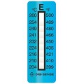 Digi-Sense 08068-28 Irreversible 9-Point Vertical Temperature Label, 400 to 500&amp;deg;F-