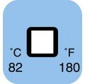 Digi-Sense 08068-34 Irreversible 1-Point Square Temperature Label, 104&amp;deg;F-