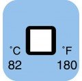 Digi-Sense 08068-36 Irreversible 1-Point Square Temperature Label, 111&amp;deg;F-