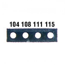 Digi-Sense 08068-42 Irreversible 4-Pt Micro Horizontal Temperature Label, 120 to 149&amp;deg;F-