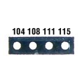 Digi-Sense 08068-44 Irreversible 4-Pt Micro Horizontal Temperature Label, 199 to 230&amp;deg;F-