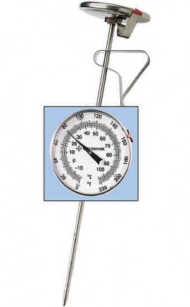 Digi-Sense 08080-99 Stainless-Steel Bimetal Pocket Thermometer, 0 to 550&amp;deg;F, 5&amp;deg;F Division-