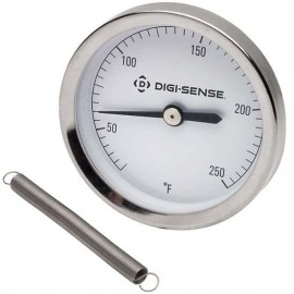 Digi-Sense 08107-26 1-Spring Pipe Mount Surface Thermometer, 2.5&amp;quot; Face, 0 to 500&amp;deg;F-