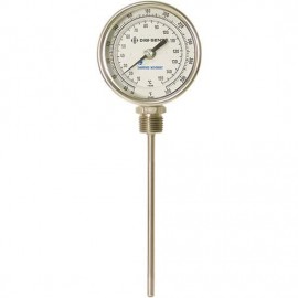 Digi-Sense 08131-01 TI.31 Bottom-Mount Bimetal Thermometer, 0 to 250&amp;deg;F, 2.5&amp;quot; Stem-