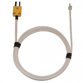 Digi-Sense 08467-64 Type-K High-Temperature Ceramic Fiber-Insulated Probe with Mini Connector-