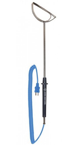Digi-Sense 08500-95 Type-T Roller Probe with Mini Connector, 10.5", Exposed-