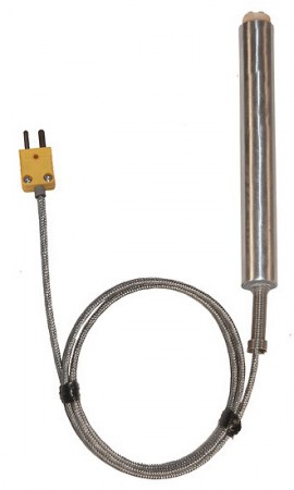 Digi-Sense 08514-66 Type-K Compact Surface Probe with Mini Connector, Exposed-
