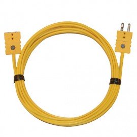 Digi-Sense 08516-32 Thermocouple Extension Cable with Standard Connector, Type K, 10'-