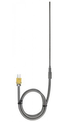Digi-Sense 08516-80 Type-K Heavy-Duty Probe with Mini Connector, 36", 0.188" Diameter-