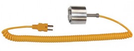 Digi-Sense 08516-86 Type-K Dropping/Magnetic Probe with Mini Connector, 1.5&quot;, 5&#039; Cable-