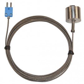 Digi-Sense 08525-86 Type-T Dropping/Magnetic Probe with Mini Connector, 1.5", 10' Cable-