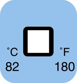 Digi-Sense 09035-29 Irreversible 1-Point Temperature Label, 199&amp;deg;F-