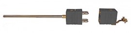Digi-Sense 18520-21 Type-J Thermocouple Probe with quick disconnector, exposed, 12&amp;quot;-