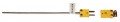 Digi-Sense 18523-39 Type-K Inconel Thermocouple Probe with mini connector, 6&amp;quot;, 0.125&amp;quot; dia-