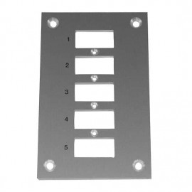 Digi-Sense 18527-35 Thermocouple Mini Connector Mounting Panel, vertical, 5 circuits-