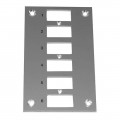 Digi-Sense 18527-36 Thermocouple Mini Connector Mounting Panel, vertical, 6 circuits-