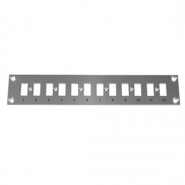 Digi-Sense 18527-40 Thermocouple Mini Connector Mounting Panel, horizontal, 12 circuits-