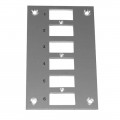 Digi-Sense 18527-44 Thermocouple Connector Mounting Panel, vertical, 6 circuits-