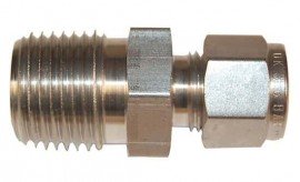 Digi-Sense 18527-95 Stainless Steel Compression Fitting, 3/8&amp;quot; dia, 3/8&amp;quot; NPT (M)-