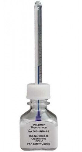 Digi-Sense 90300-68 PFA-Coated Incubator Verification Thermometer, 15 to 50&amp;deg;C-