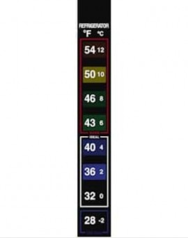 Digi-Sense 90308-80 Low-Temperature Labels, 28 to 54&amp;#176;F, 10 per pack-