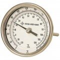 Digi-Sense 90536-03 Silicone-Free Back-Connect Bimetal Thermometer, 50 to 300&amp;deg;F, 24&amp;quot; Stem-