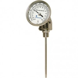 Digi-Sense 90550-43 Dampened Adjustable Bimetal Thermometer, 0 to 250&amp;deg;F, 12&amp;quot; Stem-