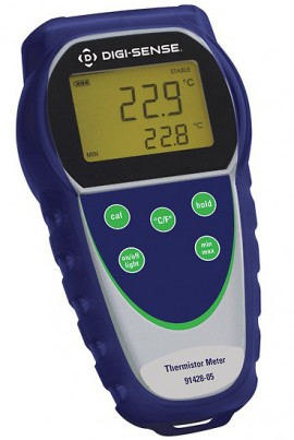 Digi-Sense 91428-04 Temp-300 Dual-Input Data Logging Thermocouple Thermometer, -418 to 3,214&amp;deg;F-