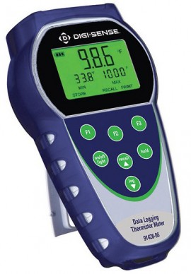 Digi-Sense 91428-06 Temp-340 Single-Input Data Logging Thermistor Thermometer, -40 to 302&amp;deg;F-