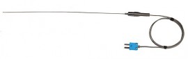 Digi-Sense 93632-21 Type-T Hi-Temperature Flex Probe with Mini Connector, 0.063" Diameter, Grounded-
