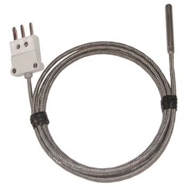 Digi-Sense 93831-96 Compact RTD Probe with 5&#039; steel cable, 1.5&quot;, 900&amp;#176;F-