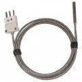 Digi-Sense 93831-96 Compact RTD Probe with 5&#039; steel cable, 1.5&quot;, 900&amp;#176;F-