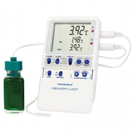 Digi-Sense 94460-47 Traceable Memory-Loc Thermometer with Calibration, 1 bottle/1 bullet probe-