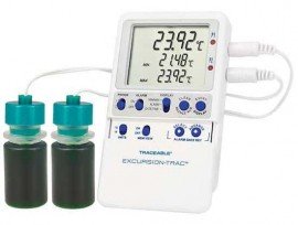 Digi-Sense 98767-68 Excursion-Trac Data Logging Thermometer, 2 plastic bottle probes-