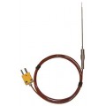 Digi-Sense WD-08117-60 Low-Mass Straight-Shaft Surface Thermocouple Probe, Type K-
