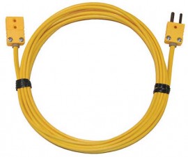 Digi-Sense WD-08516-35 Thermocouple Extension Cable with Mini Connector, Type K, 25ft-
