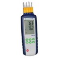 Digi-Sense WD-20250-03 4-Input Data-Logging Thermocouple Probe Thermometer with NIST Traceable Calibration Certificate, Type K/J-