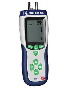 Digi-Sense WD-20250-13 Digital Pressure and Flow Meter with NIST Traceable Calibration Certificate-