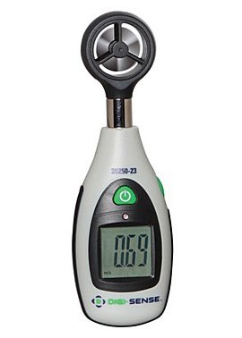 Digi-Sense WD-20250-23 Digital Mini Vane Anemometer with NIST Traceable Calibration Certificate-